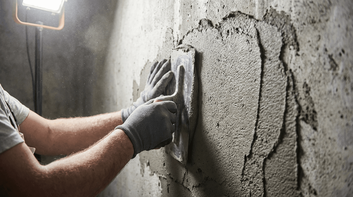 Cementgebonden stucwerk